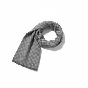 Louis Vuitton Damier Graphite Wool Scarf in box
